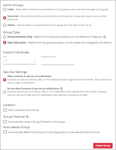 Admin Privacy