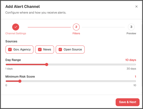 Alert Chann filters