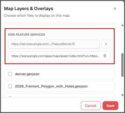 Esri feature ser